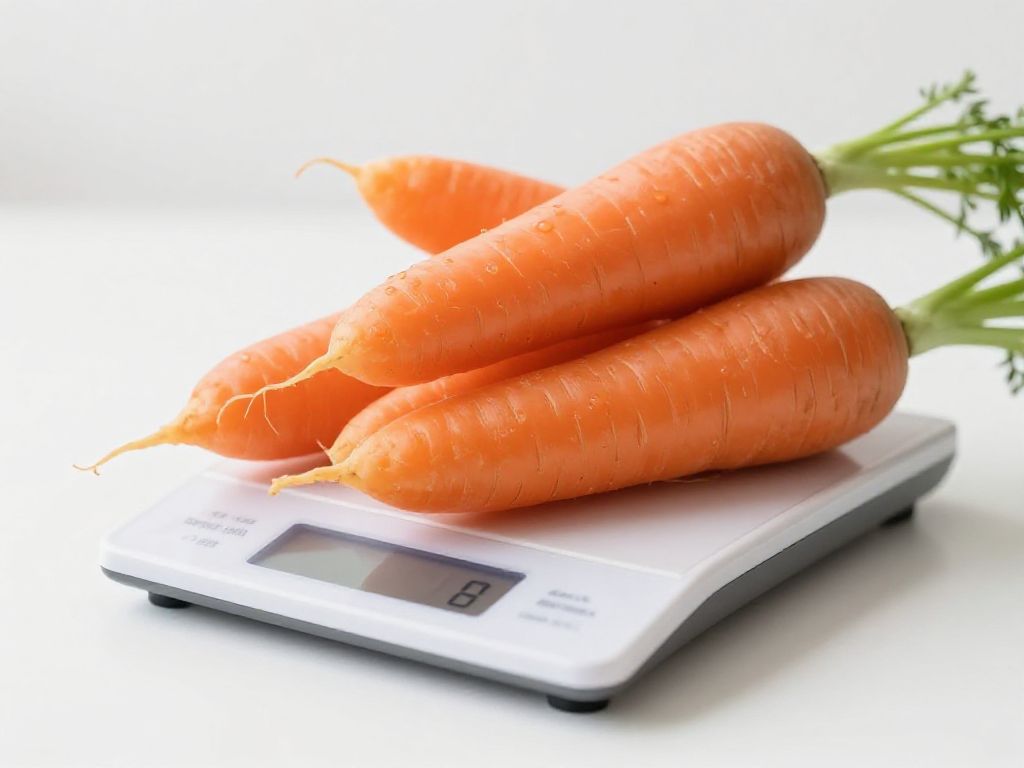 Ile waży marchew? Garść, kcal w gramach